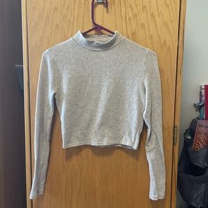 Mock Neck Crop Top